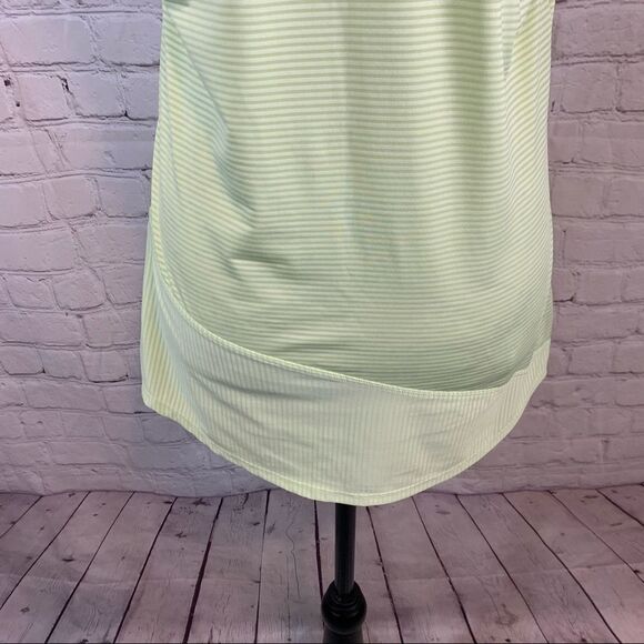 Athleta Green Stripe Speedsetter Tank Double Strap Racerback size small - Picture 6 of 10